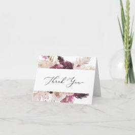 ボーホー パンパス グラス ありがとうカード サンキューカード