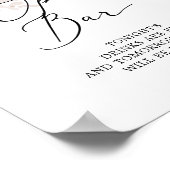 ボーホー パンパス グラス オープン バー サイン (角)