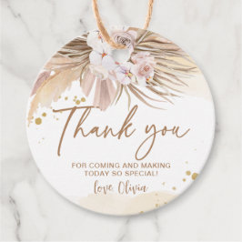 ボーホー パンパス グラス サンクス フェイバータグ