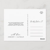 ボーホー パンパス グラス サンクス ポストカード (裏面)