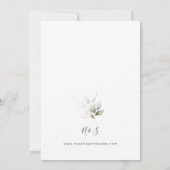 ボーホー パンパス グラス ビーチ フラワーズ ウェディング 2 ゴールド 招待状 (裏面)