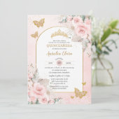 ボーホー パンパス グラス ブラッシュ ピンク フラワー キンセアニエラ 招待状 (スタンド正面)