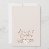 ボーホー パンパス グラス ブランシュ バブリー ブライズシャワー 招待状 (裏面)