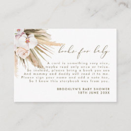 ボーホー パンパス グラス ベイビー インサート エンクロージャーカード