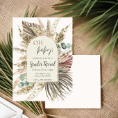 ボーホー パンパス グラス 性別発表 招待状