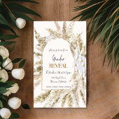 ボーホー パンパス グラス 性別発表 招待状