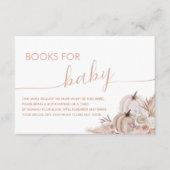 ボーホー パンプキン ベイビー シャワー ブック リクエスト エンクロージャーカード (正面)