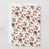 ボーホー パンプキン ベイビー シャワー 招待状 (裏面)