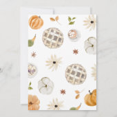 ボーホー パンプキン 感謝を込めて 招待状 (裏面)