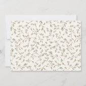 ボーホー ヒーまたはシー クロージング ニュートラル ジェンダー リビール 招待状 (裏面)