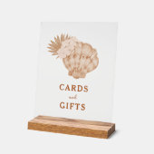 ボーホー ビーチ シェル ブライダル シャワー カード＆ギフト アクリルサイン (傾斜)