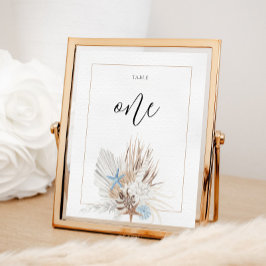 ボーホー ビーチ テーブル ナンバー ポスター