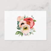 ボーホー ピオニー ベイビー シャワー 感謝カード エンクロージャーカード (裏面)