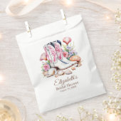 ボーホー ピンク コースト カウガール ブライダル シャワー フェイバーバッグ (クリップ留めされた状態)