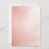 ボーホー ピンク ポピー フラワーズ スイート16 バースデーパーティー 招待状 (裏面)