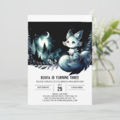 ボーホー ファン キャット バースデー 招待状 (スタンド正面)