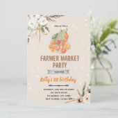 ボーホー ファーマーズマーケット テーマ 招待状 (スタンド正面)