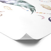 ボーホー フェアリー ドリームキャッチャー 壁掛けアート ポスター (角)