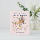 ボーホー フォックス ブライダルシャワー 木の森の羽根 花 (スタンド正面)