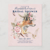 ボーホー フォックス ブライダルシャワー 木の森の羽根 花 (正面)