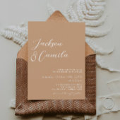 ボーホー フォト ウェディング 招待状