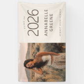 ボーホー フォト 卒業 バナー クラス オブ 横断幕 (縦)