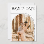 ボーホー フォト | 現代の結婚式 Save the Date 招待状 (正面)