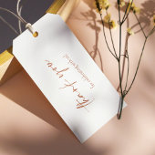 ボーホー フラフィー パンパス グラス ブライダル シャワー サンクス ギフトタグ