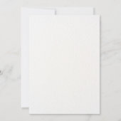 ボーホー フラワーの結婚式 招待状 (裏面)