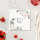 ボーホー フラワーズ ウィンター ブライダル シャワー スタンダードカクテルナプキン (インサイチュ)