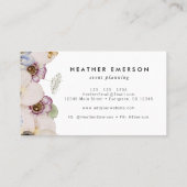 ボーホー フラワービジネスカード 名刺 (裏面)