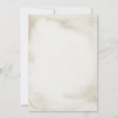 ボーホー フラワーフォール イン ラブ ブライダルシャワー 招待状 (裏面)