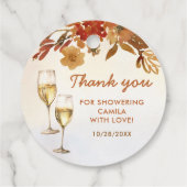 ボーホー フラワーブライダルシャワー フェイバータグ (裏面)