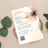ボーホー フラワールージュ ラスティック オータム ウェディング エンクロージャー 招待状