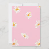 ボーホー フラワール クオッette チキンガール 誕生日 招待状 (裏面)