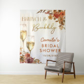 ボーホー フラワール ブランシュとバブルリー ブライズシャワー タペストリー (インサイチュ)