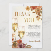 ボーホー フラワール ブランシュとバブル ブライズシャワー サンキューカード (正面)