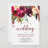 ボーホー フラワール | 結婚式招待状 招待状 (正面)