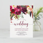 ボーホー フラワール | 結婚式招待状 招待状 (スタンド正面)