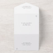 ボーホー フラワー ウェディング オールインワン 招待状 (外側)