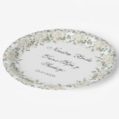 ボーホー フラワー ウェディング スペイン語 ペーパープレート (アングル)