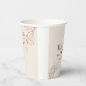 ボーホー フラワー ウェディング ペーパーカップ (右)