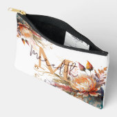 ボーホー フラワー オーダーメイド アクセサリーポーチ (見開き)