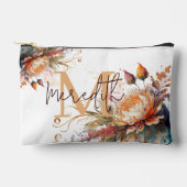 ボーホー フラワー オーダーメイド アクセサリーポーチ (正面)