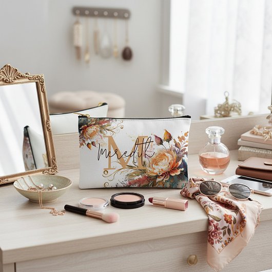 ボーホー フラワー オーダーメイド アクセサリーポーチ