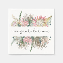 ボーホー フラワー カクテル ナプキン スタンダードカクテルナプキン