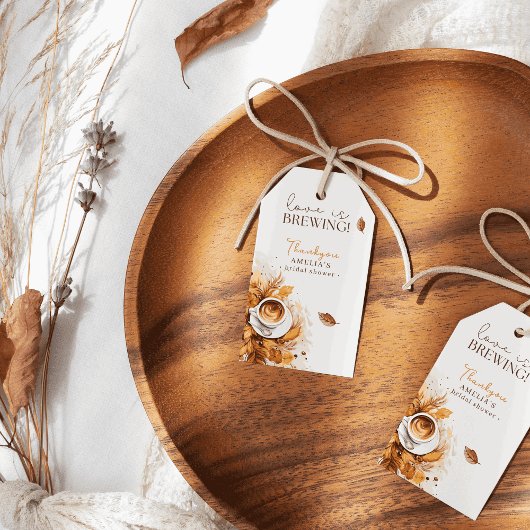 ボーホー フラワー カフェ ブライダル シャワー サンクス ギフトタグ