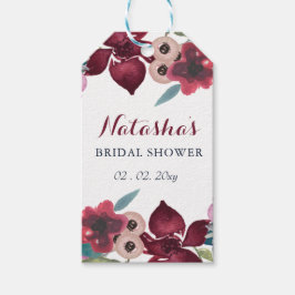 ボーホー フラワー ガーデン ブライダル シャワー ギフトタグ