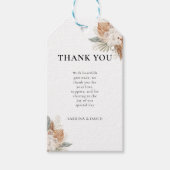 ボーホー フラワー ギフトタグ (正面)