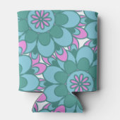 ボーホー フラワー グルーヴィー グリーン ブライダル シャワー カスタム 缶クーラー (裏面)